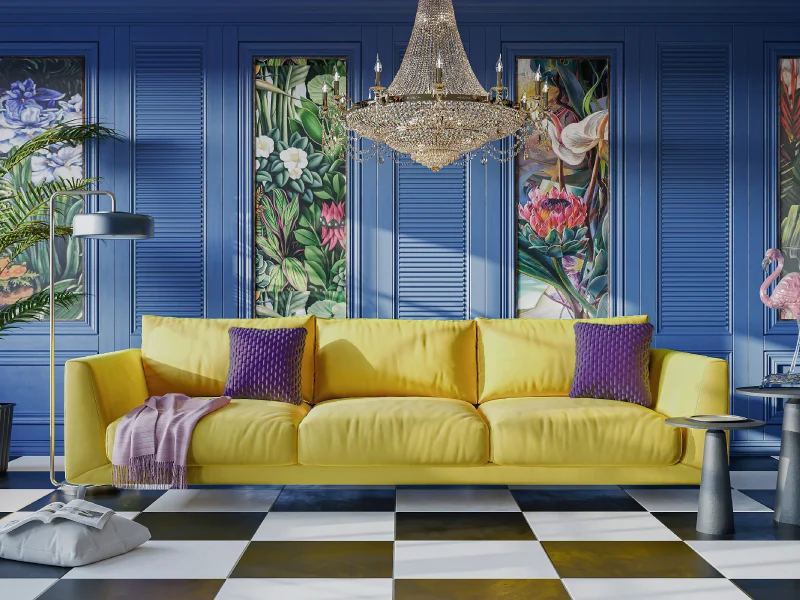 Mediterranean Escape Living Room Design